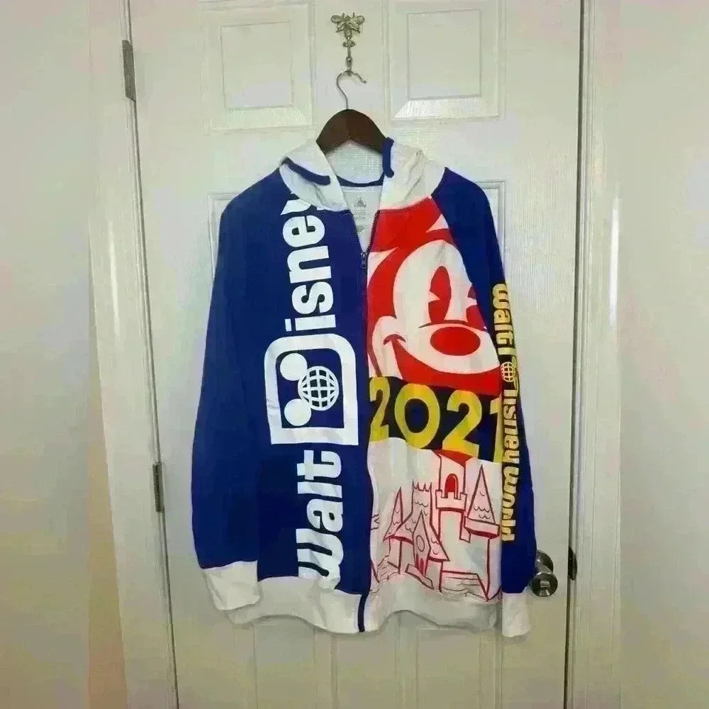 WALT DISNEY, DISNEY WORLD, 2XL, lightweight zip up jacket, 2021